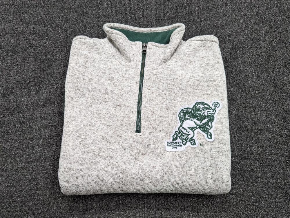 '47 North Dakota State Bison NDSU Size Small 1/4 Zip Pullover Fleece Sweater